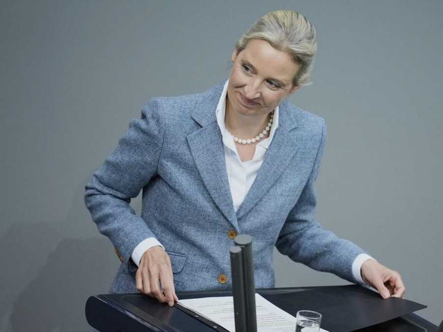 Volebná líderka AfD Alice Weidelová.