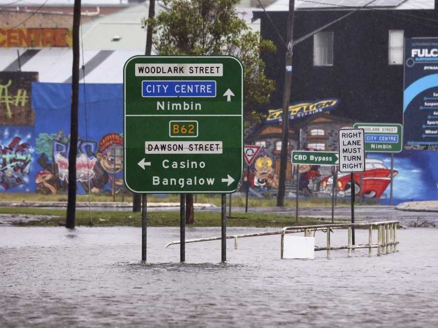 Na snímke záplavy v Austrálii.