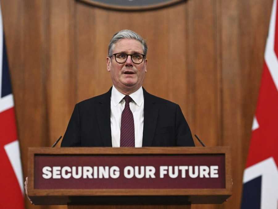 Britský premiér Keir Starmer.