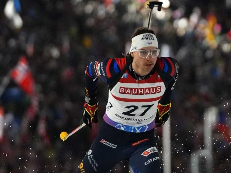 Francúzsky biatlonista Emilien Jacquelin.