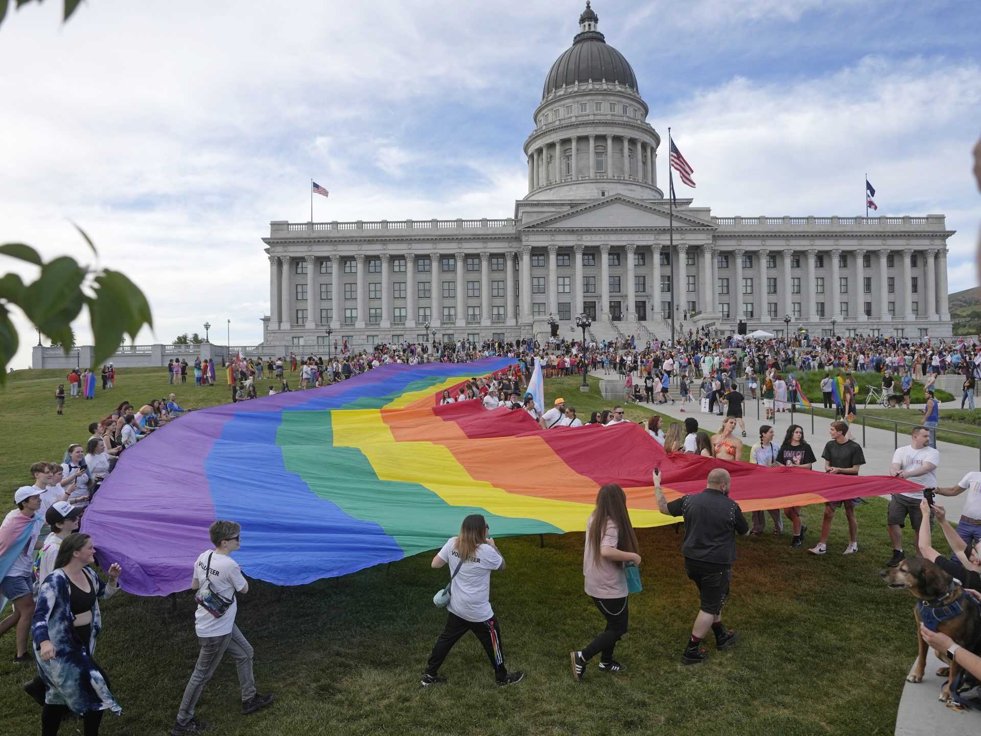 Pochod hrdosti v júni 2024 v Salt Lake City.