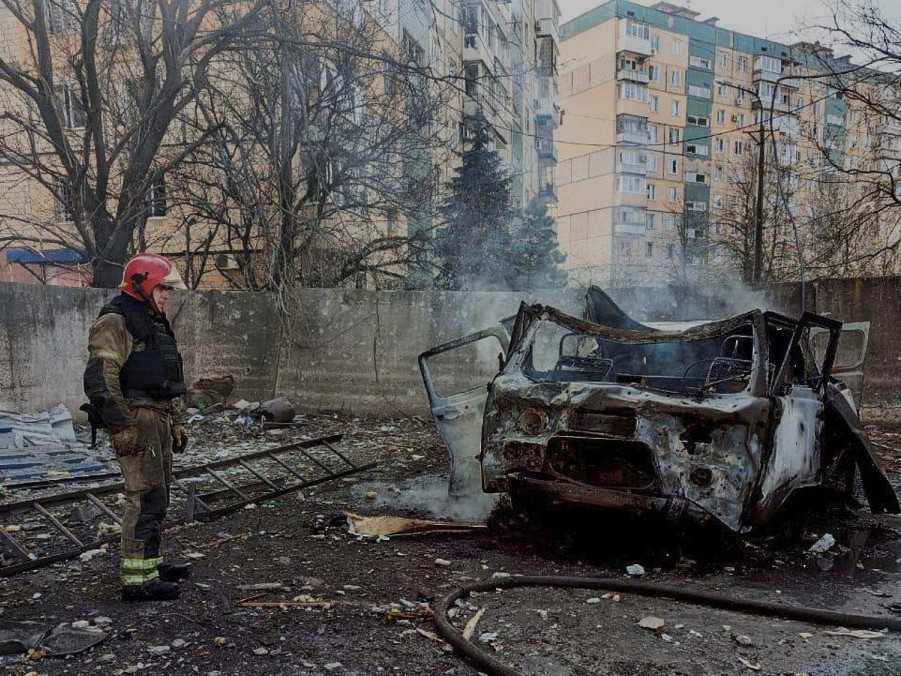 Ruský útok na Ukrajine.