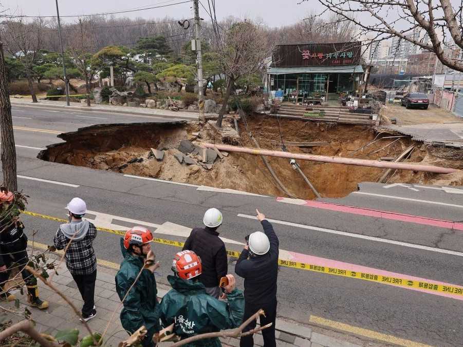 Prepadnutá cesta v Soule.