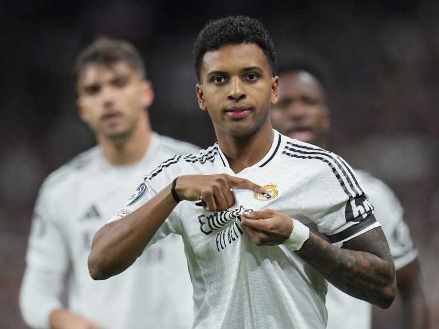 Na snímke hráč Realu Madrid Rodrygo v zápase osemfinále v Lige majstrov.