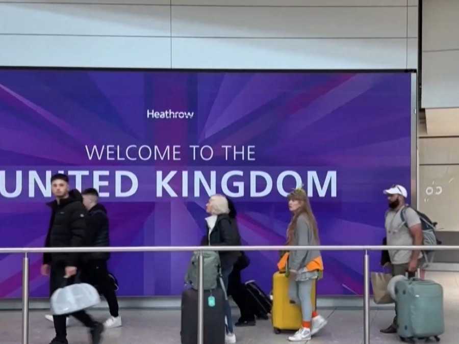 cestujúci do Spojeného kráľovstva