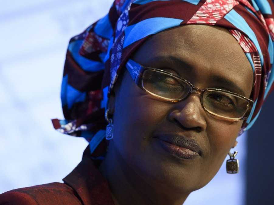 Na snímke výkonná riaditeľka UNAIDS Winnie Byanyimaová.