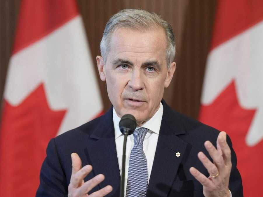 Na snímke premiér Kanady Mark Carney.