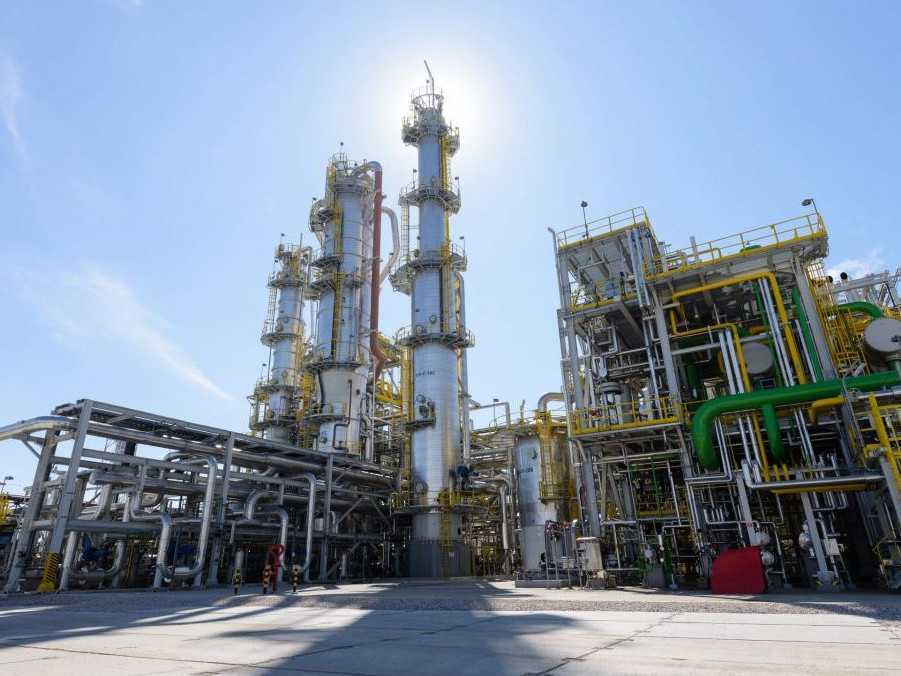 Areál spoločnosti Duslo v Šali.