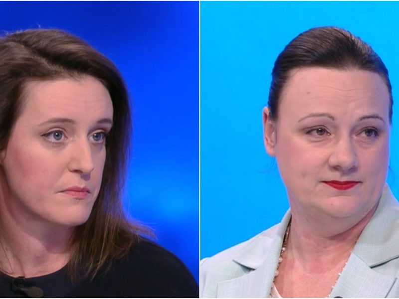 Na snímke zľava Ľubica Karvašová a Katarína Roth Neveďalová.