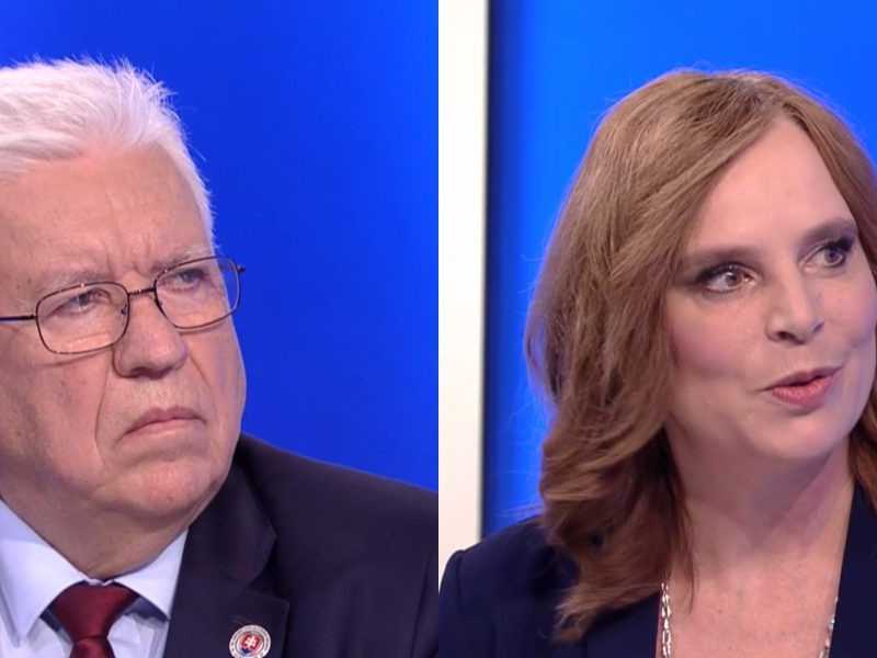 Na snímke zľava Pavel Ľupták a Veronika remišová.