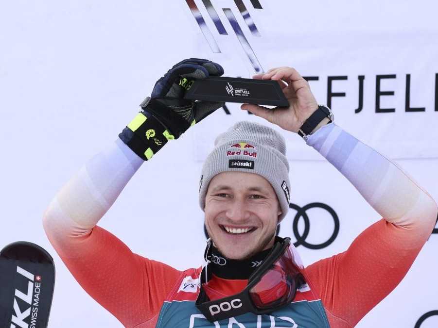 Švajčiarsky lyžiar Marco Odermatt.