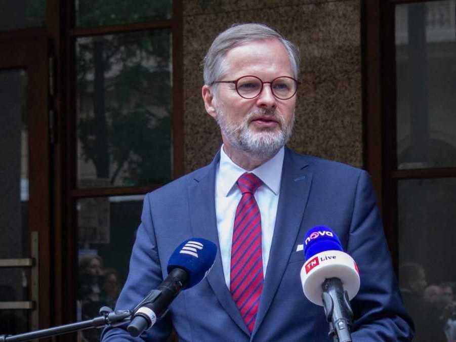 Na snímke český premiér Petr Fiala.