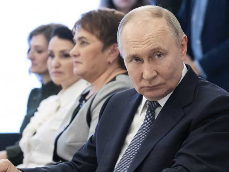 Na snímke Vladimir Putin.