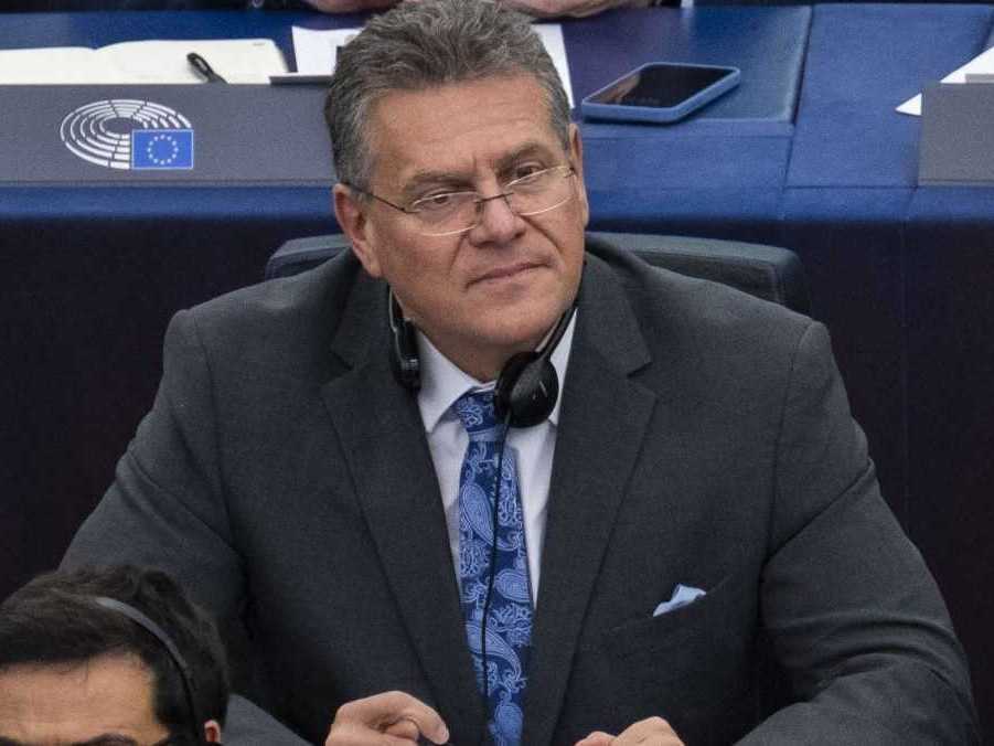 Na snímke Maroš Šefčovič.