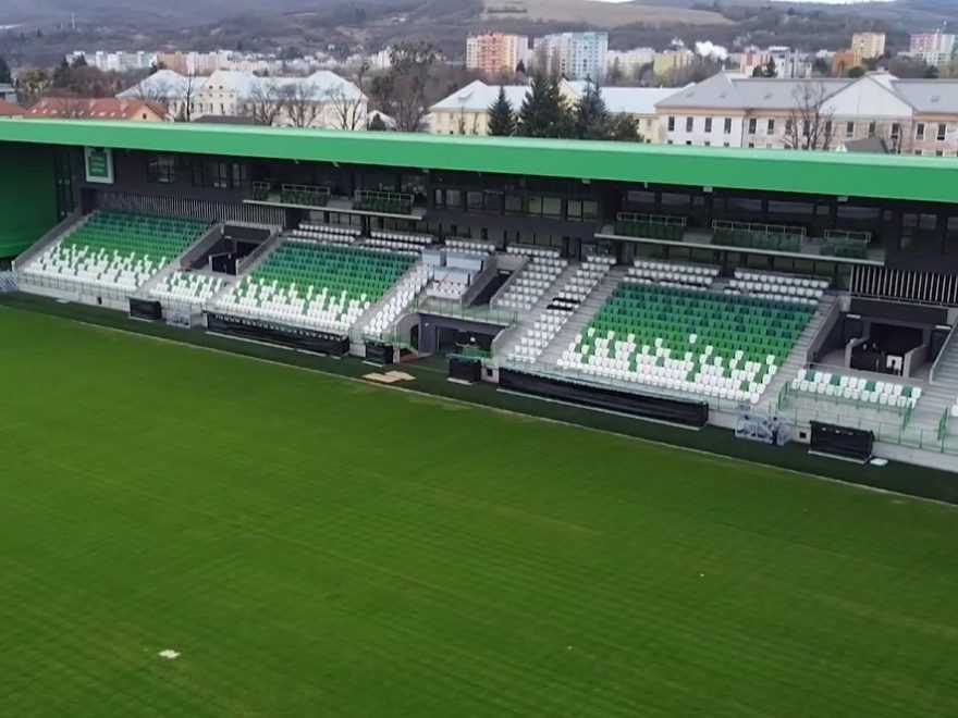 Na snímke nový futbalový štadión v Prešove.