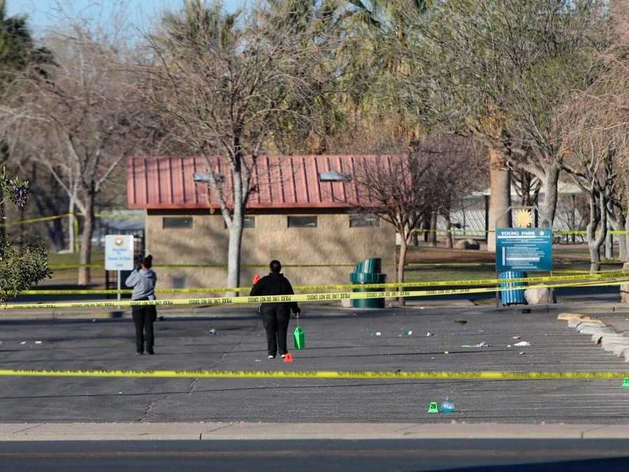 Kriminalisti na mieste streľby