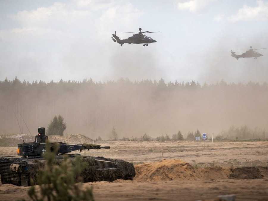 Vojenské cvičenie v Litve.