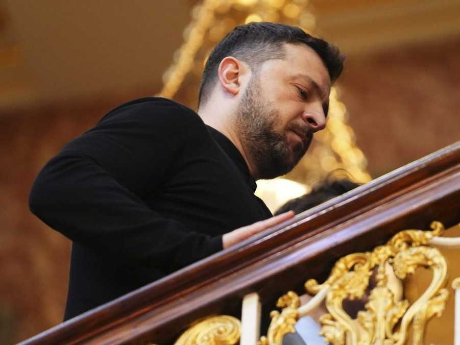 Na snímke ukrajinský prezident Volodymyr Zelenskyj.