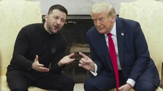 Sprava Donald Trump a Volodymyr Zelenskyj.