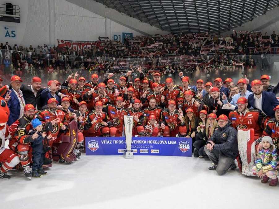 Na snímke hokejisti Prešova.