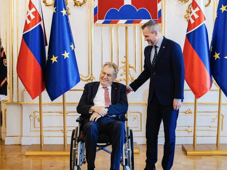 Peter Pellegrini s Milošom Zemanom.