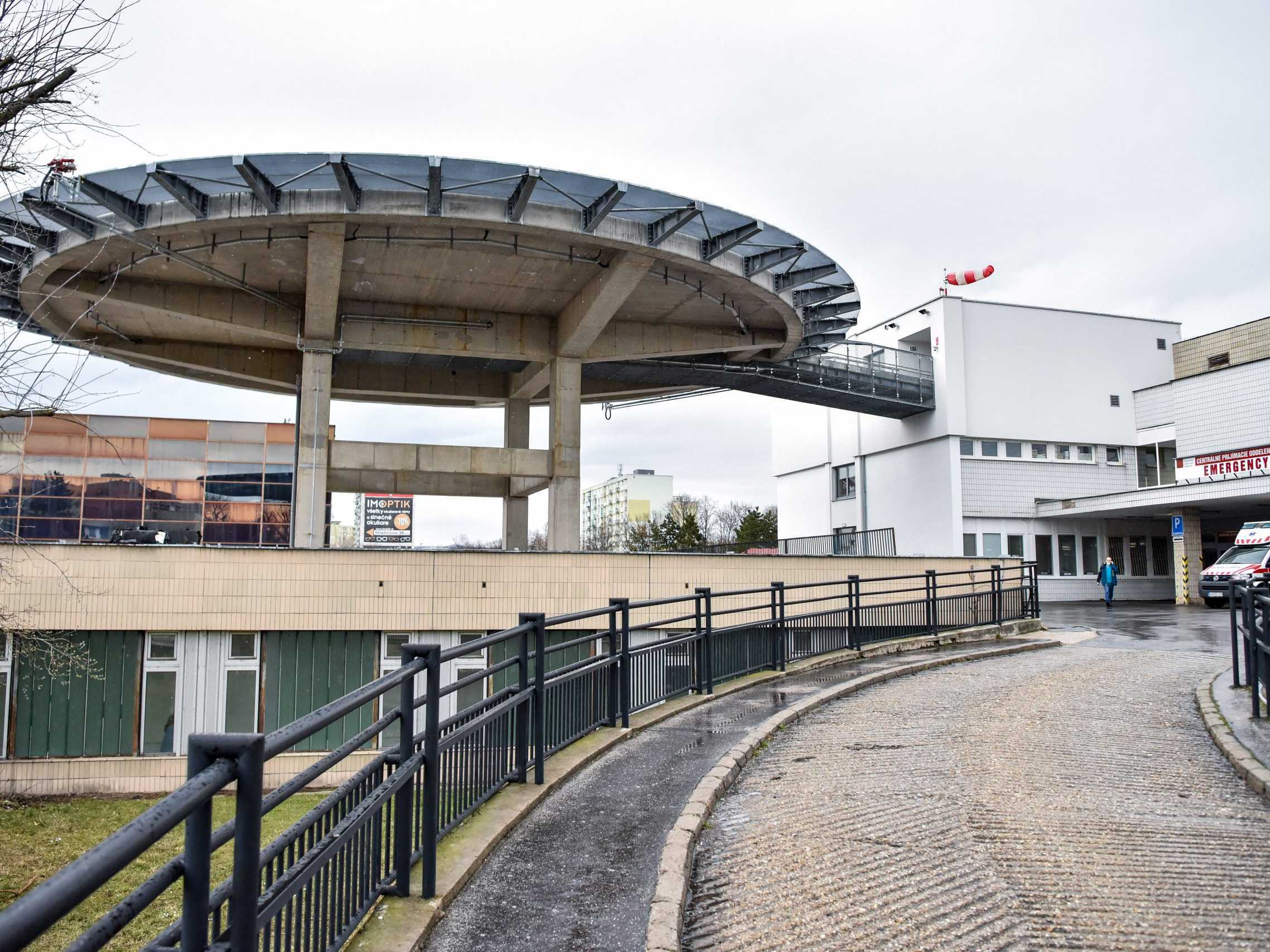 Heliport Ružinovskej nemocnice v Bratislave.