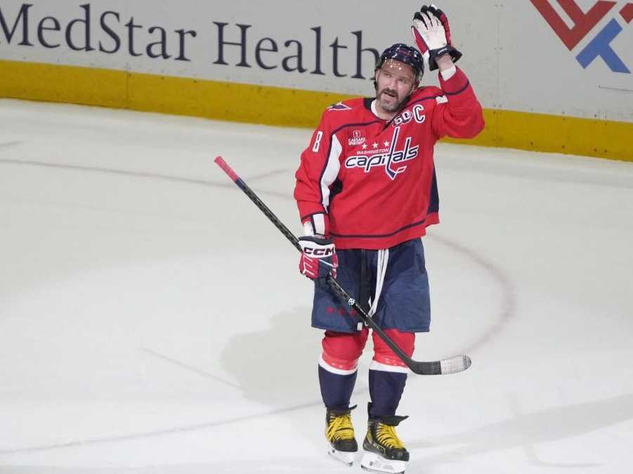 Na snímke hokejista Alexander Ovečkin.