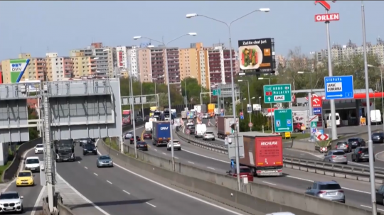 doprava na D2 v Bratislave