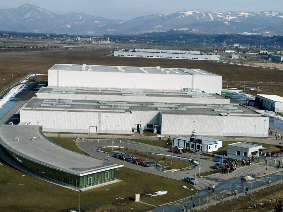 Na archívnej fotke martinský závod ECCO.