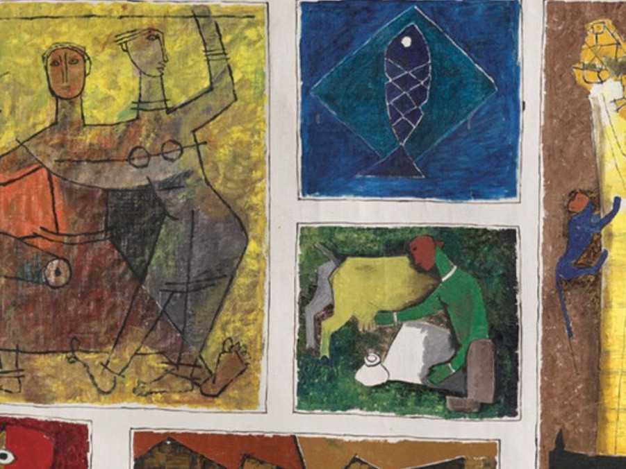 Na snímke vydražený obraz.