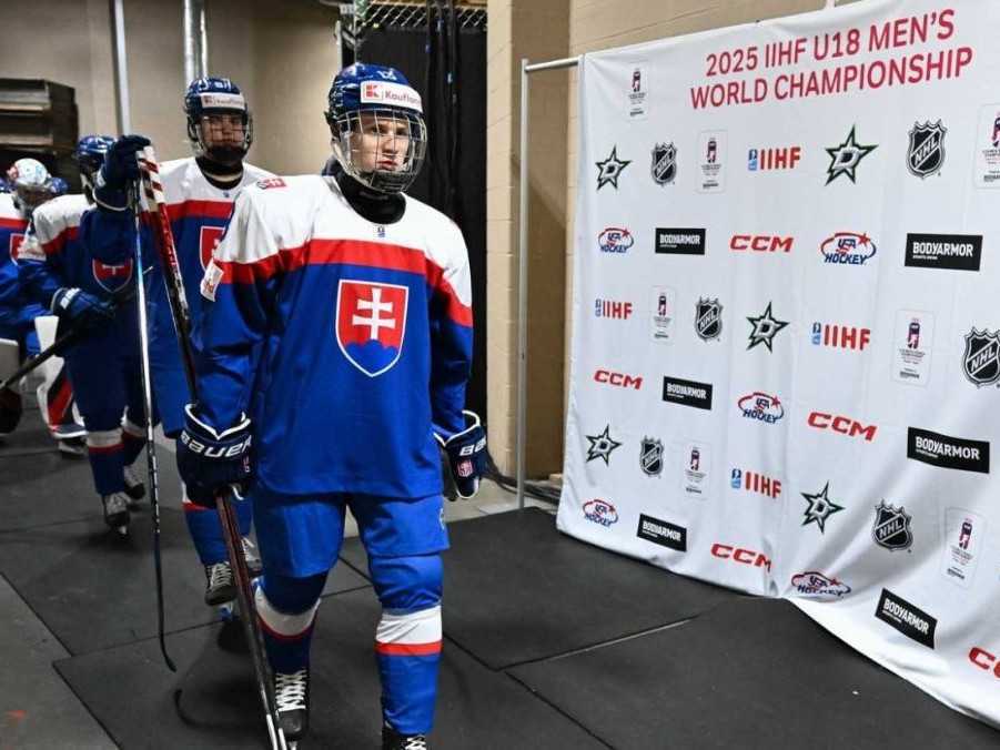 Na snímke hokejová reprezentácia do 18 rokov.