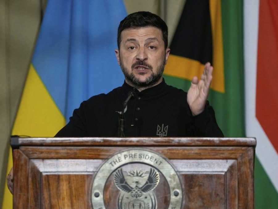 Ukrajinský prezident Volodymyr Zelenskyj.