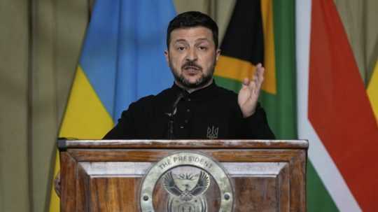 Ukrajinský prezident Volodymyr Zelenskyj.