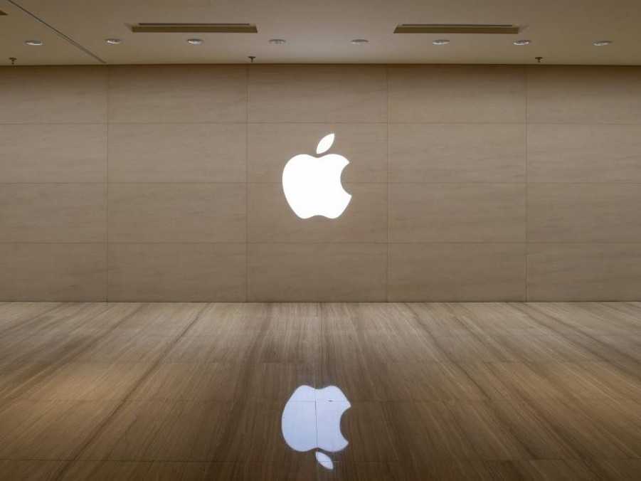 Ilustračná snímka loga spoločnosti Apple.