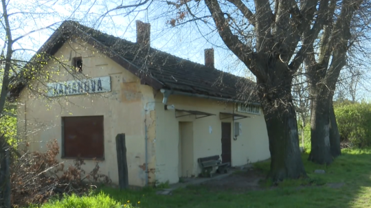 Železničná stanica v Kamanovej.