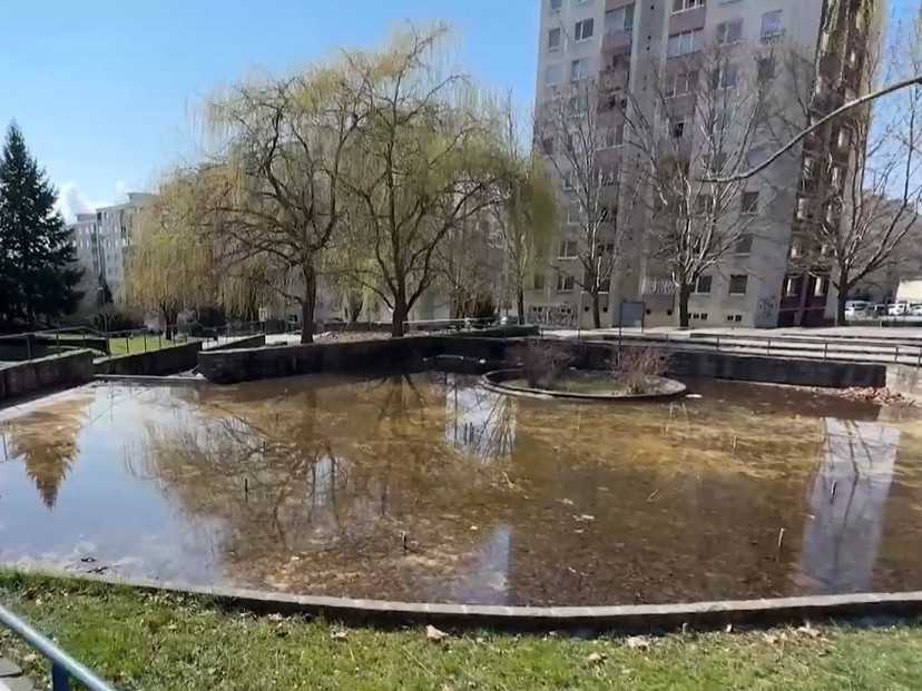 Park na sídlisku KVP v Košiciach.