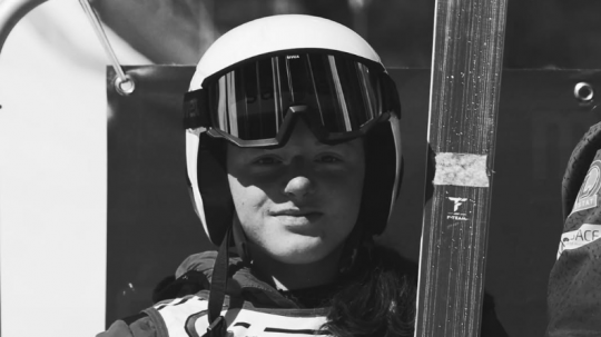 Lyžiarka Margot Simondová.