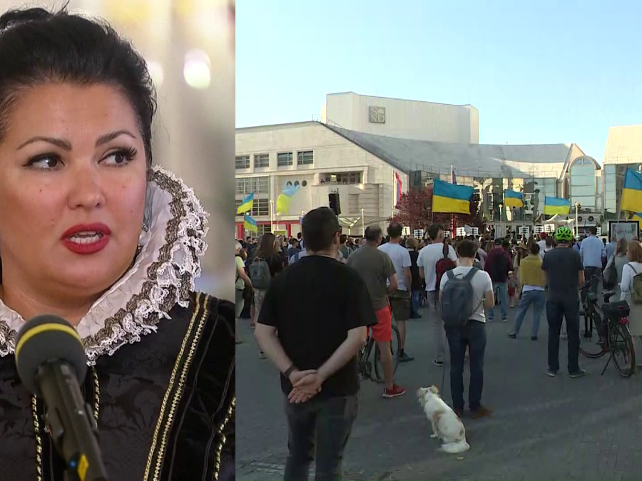 Pre vystúpenie Anny Netrebko ľudia protestovali pred SND.