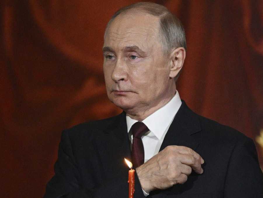 Na snímke Vladimir Putin.