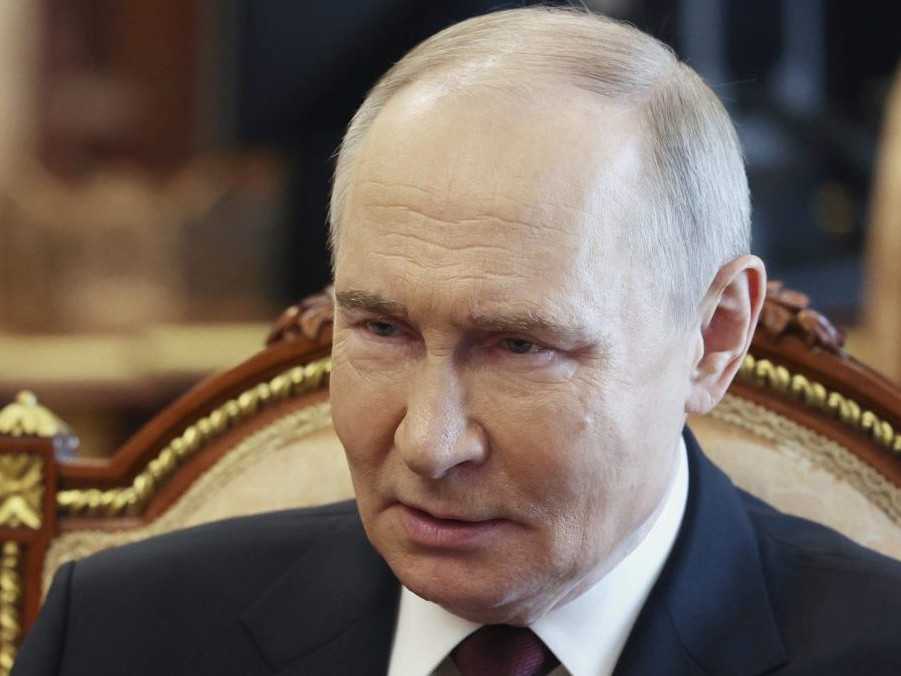 Na snímke Vladimir Putin.