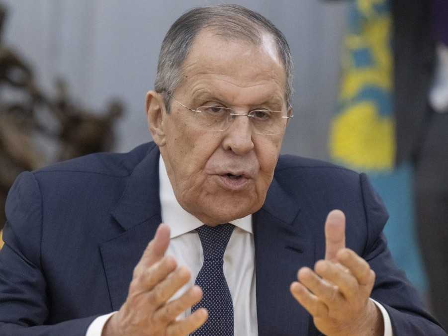 Na snímke ruský minister zahraničných vecí Sergej Lavrov.