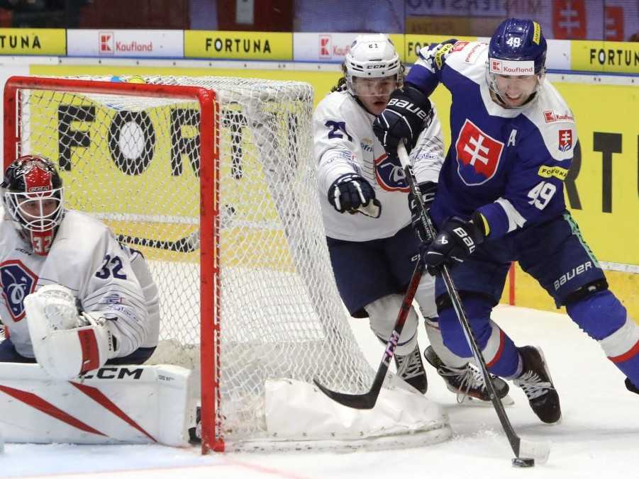 Slováci sa na svetový šampionát naladili vysokým víťazstvom. Sýkora s najrýchlejším hetrikom v histórii národného tímu