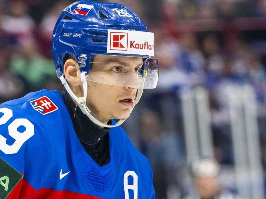 Na snímke slovenský hokejový reprezentant Michal Ivan.