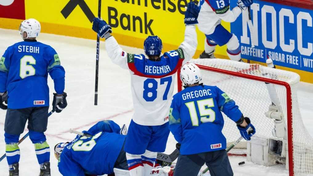 MS v hokeji 2025: Slováci oslavujú prvé víťazstvo na šampionáte. Slovinci v závere ešte hrýzli