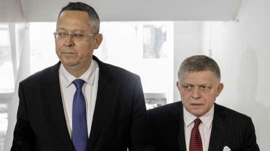Ladislav Kamenický a Robert Fico.