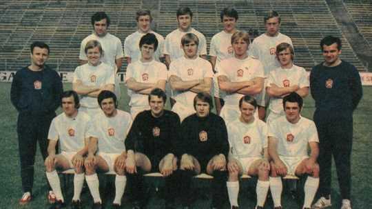 Československí futbaloví majstri Európy do 23 rokov z roku 1972.