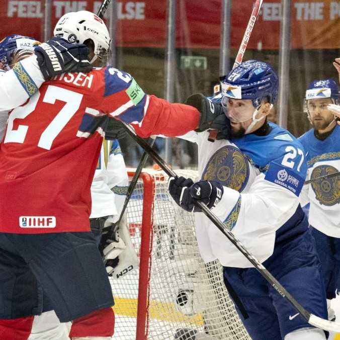 MS v hokeji 2025: Kazachovia oslavujú cenný triumf nad Nórskom, hrdinom brankár Pavlenko