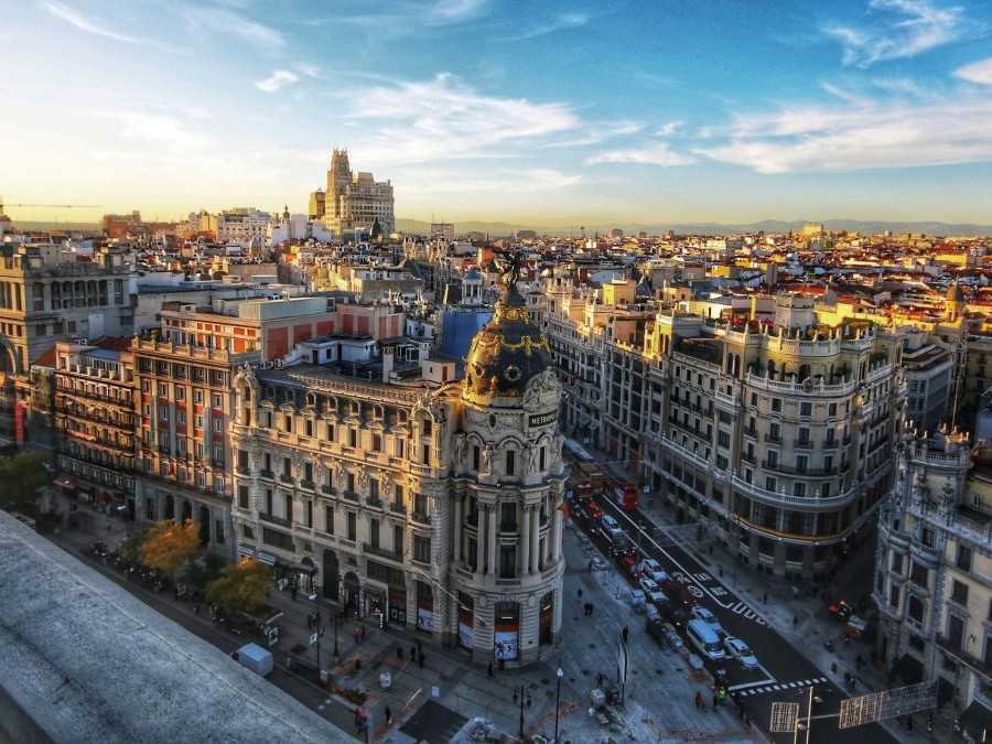 Na snímke ulice Madridu.