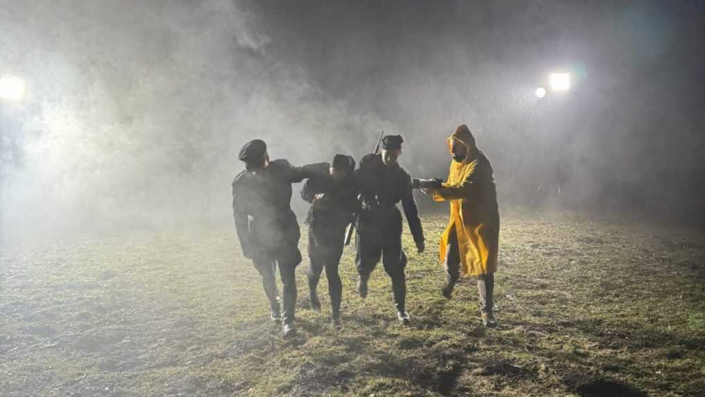 Fotografia z nakrúcania ocenenej reportáže.