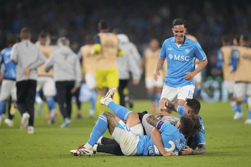 Radosť futbalistov Neapola.